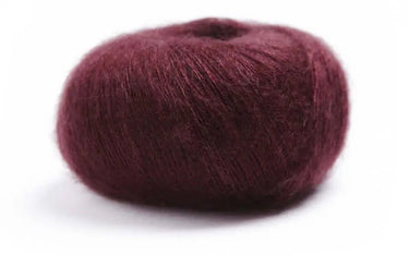 Lamana | Premia | Lace Weight Silk Mohair, Color: 16 Bordeaux, Lace weight silk mohair yarn—Premia is airy, soft & luminous. Luxury knitting wool UK for light shawls or paired with Como for rich textures., Knit With Me