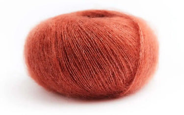 Lamana | Premia | Lace Weight Silk Mohair, Color: 25 Copper, Lace weight silk mohair yarn—Premia is airy, soft & luminous. Luxury knitting wool UK for light shawls or paired with Como for rich textures., Knit With Me