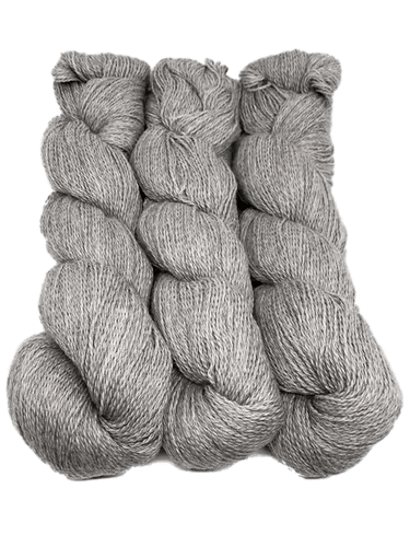 Illimani | Sabri I | Organic Cotton & Baby Alpaca Yarn, Color: 41 Grey, Sabri I is a GOTS-certified blend of baby alpaca & organic cotton. Lightweight & soft—perfect UK yarn for summer cardigans & shawls., Knit With Me