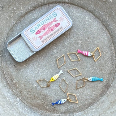 Sardine Stitch Markers in option at Knit With Me yarn shop