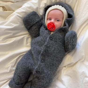 Selma's Sleep Suit | PetiteKnit | Printed Pattern in option at Knit With Me yarn shop