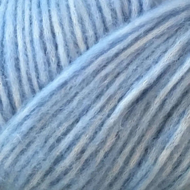 Camarose | Snefnug – Light, Soft Alpaca & Cotton Yarn, Color: 7389 DUE BLÅ, Express your colour style with Snefnug’s baby alpaca, cotton, and merino blend. Light, soft yarn for handknit sweaters, vests, and accessories., Knit With Me