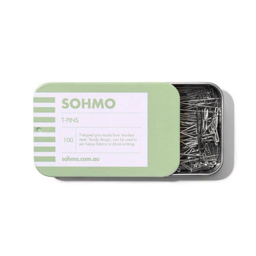 SOHMO T-Pins | Stainless Steel Blocking Pins in option at Knit With Me yarn shop