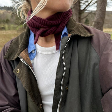 Sophie Scarf | PetiteKnit | Printed Pattern in option at Knit With Me yarn shop