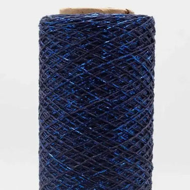 Stellaris - Kremke Soul Wool metallic yarn for luxurious knit and crochet projects, featuring a subtle shimmer in blue.