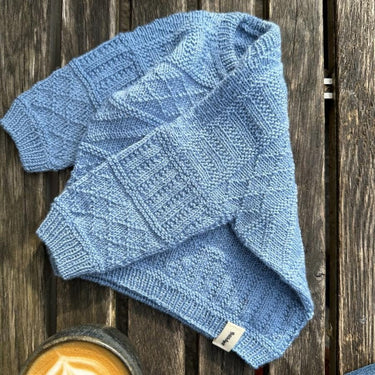 Storm Sweater Baby | PetiteKnit | Printed Pattern in option at Knit With Me yarn shop