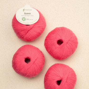 Suave by Pascuali | GOTS Cotton in Coral 102 option at Knit With Me yarn shop