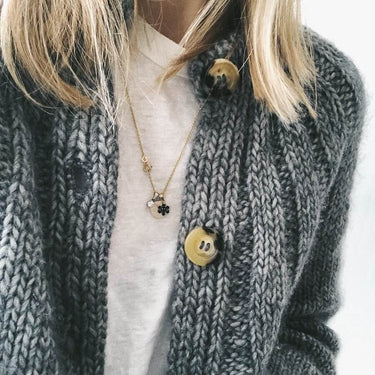 Sunday Cardigan | PetiteKnit | Printed Pattern in option at Knit With Me yarn shop