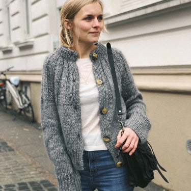 Sunday Cardigan | PetiteKnit | Printed Pattern in option at Knit With Me yarn shop