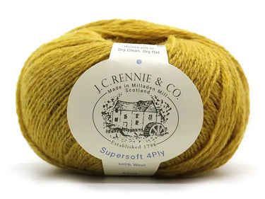 J.C. Rennie | Supersoft 4ply Yarn | 100% Wool, Color: Nugget, J.C. Rennie Supersoft 4ply is the original Scottish supersoft wool yarn, featuring a Shetland-style look and heathered tones. Ideal for colourwork and layering., Knit With Me