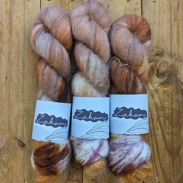 Zakami | Suri Fluff Lace | Baby Suri Alpaca & Silk Yarn, Colour: Akashic Records, This incredibly soft blend of Baby Suri Alpaca and Silk is an absolute dream. So very soft and light. It can be used on it's own or held together with a strand of heavier we