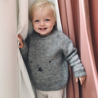 Teddy Bear Sweater | PetiteKnit | Printed Pattern in option at Knit With Me yarn shop