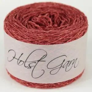 Holst Garn | Tides Yarn | Wool Silk Tweed Blend, Colour: Chianti, Tweed-effect yarn in wool & silk—Tides is soft, drapey & ideal knitting wool UK for garments, lace & crochet. Blooms beautifully after washing., Knit With Me