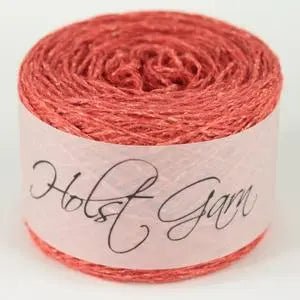 Holst Garn | Tides Yarn | Wool Silk Tweed Blend, Colour: Mandarine, Tweed-effect yarn in wool & silk—Tides is soft, drapey & ideal knitting wool UK for garments, lace & crochet. Blooms beautifully after washing., Knit With Me