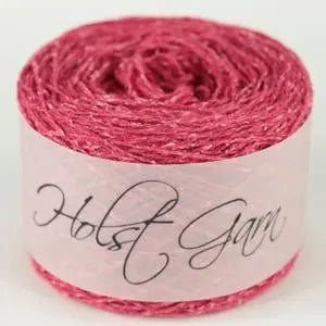 Holst Garn | Tides Yarn | Wool Silk Tweed Blend, Colour: Old Rose, Tweed-effect yarn in wool & silk—Tides is soft, drapey & ideal knitting wool UK for garments, lace & crochet. Blooms beautifully after washing., Knit With Me