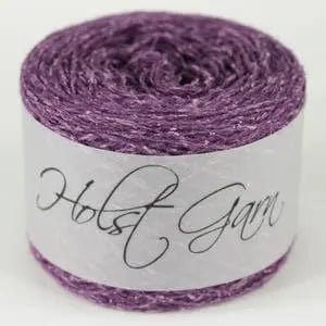 Holst Garn | Tides Yarn | Wool Silk Tweed Blend, Colour: Orchid, Tweed-effect yarn in wool & silk—Tides is soft, drapey & ideal knitting wool UK for garments, lace & crochet. Blooms beautifully after washing., Knit With Me