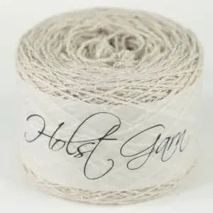 Holst Garn | Tides Yarn | Wool Silk Tweed Blend, Colour: Pearl, Tweed-effect yarn in wool & silk—Tides is soft, drapey & ideal knitting wool UK for garments, lace & crochet. Blooms beautifully after washing., Knit With Me