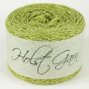 Holst Garn | Tides Yarn | Wool Silk Tweed Blend, Colour: Pistachio, Tweed-effect yarn in wool & silk—Tides is soft, drapey & ideal knitting wool UK for garments, lace & crochet. Blooms beautifully after washing., Knit With Me