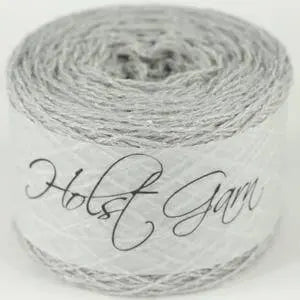 Holst Garn | Tides Yarn | Wool Silk Tweed Blend, Colour: Seagull, Tweed-effect yarn in wool & silk—Tides is soft, drapey & ideal knitting wool UK for garments, lace & crochet. Blooms beautifully after washing., Knit With Me