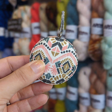 Topp | Tape Measure | Cute Fabric Covered Tool, Color: Multi, Topp’s fabric-covered tape measure is a stylish must-have for knitters. Measures 150cm/60", locks in place, and retracts with a button. Two colours., Knit With Me
