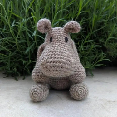 TOFT Georgina the Hippo | Beginner Crochet Animal Kit, , Crochet Georgina the Hippo with TOFT’s beginner-friendly kit. Includes UK wool, hook & stuffing—perfect for gifts or first projects., Knit With Me