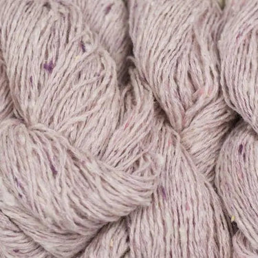BC Garn | Tussah Tweed | Cruelty-Free Silk Yarn, Colour: 01 Rose-Creme, Tussah Tweed by BC Garn is a light fingering silk yarn with tweed texture. Cruelty-free, softens with wear—perfect for summer knits and layering., Knit With Me