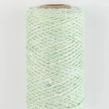 BC Garn | Tussah Tweed | Cruelty-Free Silk Yarn, Colour: 014 Aqua Mix Light, Tussah Tweed by BC Garn is a light fingering silk yarn with tweed texture. Cruelty-free, softens with wear—perfect for summer knits and layering., Knit With Me