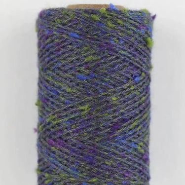 BC Garn | Tussah Tweed | Cruelty-Free Silk Yarn, Colour: 020 Blue Royal Mix, Tussah Tweed by BC Garn is a light fingering silk yarn with tweed texture. Cruelty-free, softens with wear—perfect for summer knits and layering., Knit With Me