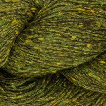 BC Garn | Tussah Tweed | Cruelty-Free Silk Yarn, Colour: 26 Forrest Green, Tussah Tweed by BC Garn is a light fingering silk yarn with tweed texture. Cruelty-free, softens with wear—perfect for summer knits and layering., Knit With Me