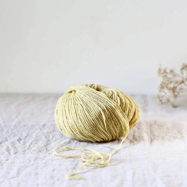 Ulysse Yarn | De Rerum Natura (Sport Weight) in Creme Englaise colour at Knit With Me yarn shop