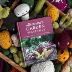 TOFT | Alexandra’s Garden Veg | Crochet Pattern Book, , Crochet 30 adorable vegetables with TOFT’s Alexandra’s Garden book. A fun UK gift for makers—perfect for seasonal craft & amigurumi fans., Knit With Me