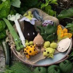 TOFT | Alexandra’s Garden Veg | Crochet Pattern Book, , Crochet 30 adorable vegetables with TOFT’s Alexandra’s Garden book. A fun UK gift for makers—perfect for seasonal craft & amigurumi fans., Knit With Me