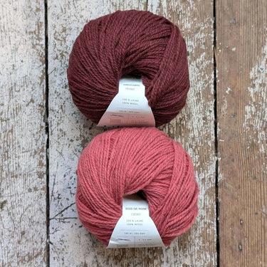 Wolfie Hat Kit | Colourwork Knitting Kit, Colour: Classic Kit 1 - Fusian/Poivre Blanc, Knitted hat kit, includes Ulysse Merino yarn and knitting pattern. A great knitting kit if you want to make your own wooly hat, a knitting hat kit at its best. , Knit W