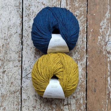 Wolfie Hat Kit | Colourwork Knitting Kit, Colour: Classic Kit 1 - Fusian/Poivre Blanc, Knitted hat kit, includes Ulysse Merino yarn and knitting pattern. A great knitting kit if you want to make your own wooly hat, a knitting hat kit at its best. , Knit W