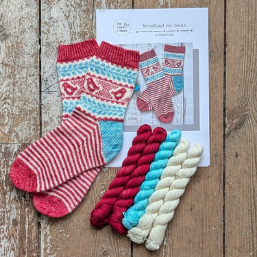 Woodland Joy Sock Kit in option at Knit With Me yarn shop