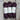 Three skeins of Wool Decanted Vintage 23, soft British 4ply Yarn in deep burgundy, displayed on wooden table