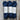 Three skeins of blue Wool Decanted vintage 23, showcasing soft 4ply Yarn on rustic wooden background.