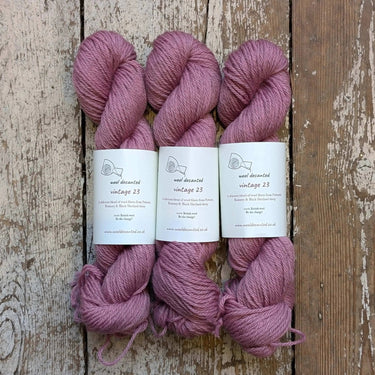 Wool Decanted | Vintage 23 DK | Soft British Wool Yarn, colour: Island Dusk, Vintage 23 DK is soft British wool yarn with Polwarth, Romney & Shetland. Ideal knitting wool UK for colourwork, texture & next-to-skin wear, Knit With Me
