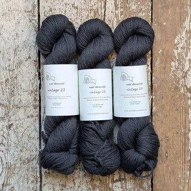 Wool Decanted | Vintage 23 DK | Soft British Wool Yarn, colour: Storm, Vintage 23 DK is soft British wool yarn with Polwarth, Romney & Shetland. Ideal knitting wool UK for colourwork, texture & next-to-skin wear, Knit With Me