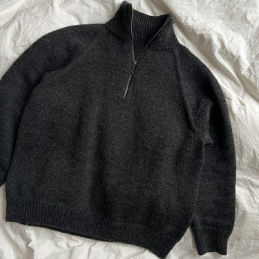 Zipper Sweater Light Man | PetiteKnit | Printed Pattern in option at Knit With Me yarn shop