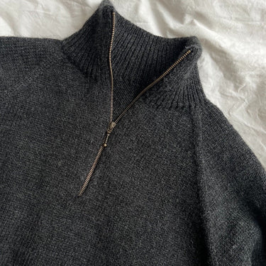 Zipper Sweater Light Man | PetiteKnit | Printed Pattern in option at Knit With Me yarn shop
