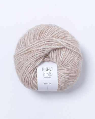 Puno Fine by Majo Garn | Luxurious Alpaca & Cotton Yarn, Colour: Greige 120, Shop Puno Fine by Majo Garn—a luxurious blend of baby alpaca, merino, and cotton. Lightweight, soft, ethical, and perfect for delicate knitting projects, Knit With Me