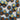 12mm matt blue with gold metallic star buttons (B6) - Knit With Me