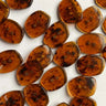 14mm semi transparent amber colours buttons (D7) - Knit With Me
