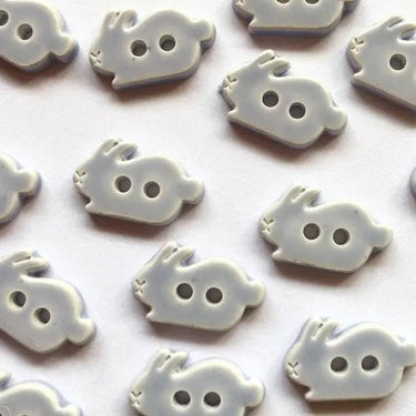 15mm lavender blue rabbit buttons (C3) - Knit With Me