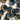 15mm navy buttons with curved burnt edge (D3) - Knit With Me