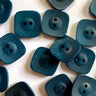 18mm Dark Teal Rounded Square Buttons (N7) in option at Knit With Me yarn shop