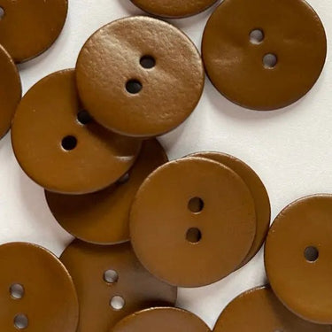 18mm matt shell brown buttons (F7) - Knit With Me