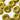 20mm hammered metal effect green-yellow buttons (D1) - Knit With Me
