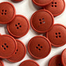 20mm Tomato Red Matt Buttons (L4) in option at Knit With Me yarn shop